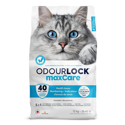 Odourlock Maxcare Premium Unscented Clumping with Health Indicator