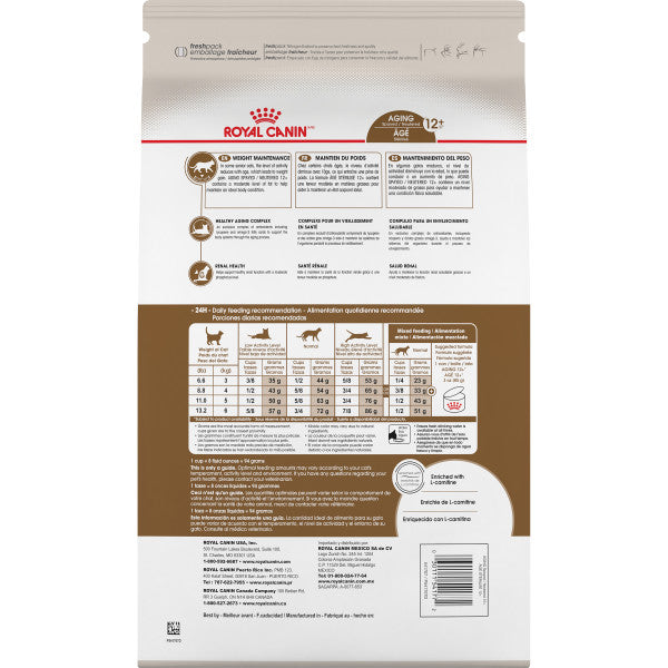 Royal Canin Feline Care Nutrition Spayed/Neutered Aging 12+ Dry Cat Food  Cat Food  | PetMax Canada