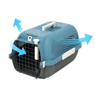 Catit Cat Carrier Medium Blue & Grey