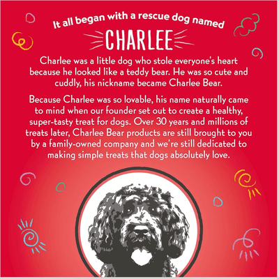 Charlee Bear Dog Treats Grain Free Peanut Butter & Banana - 8 oz - Dog Treats - Charlee Bear - PetMax Canada