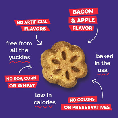 Gâteries pour chiens Skinny Minis de Fruitables Pomme et bacon