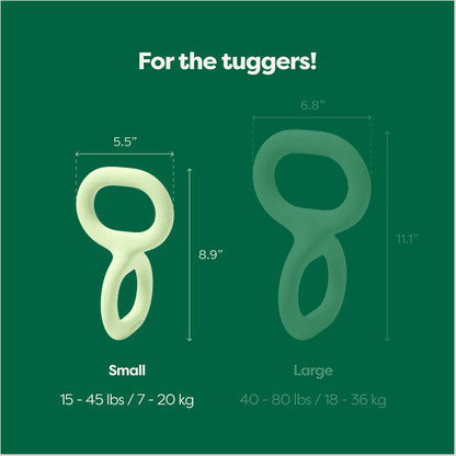 Earth Rated Green Rubber Tug Toy - Small - Dog Toys - Earth Rated - PetMax Canada