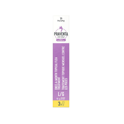 Praventa for Large Cats 4Kg+ - 3 Tubes - Flea & Tick Topical Applications - Praventa - PetMax Canada