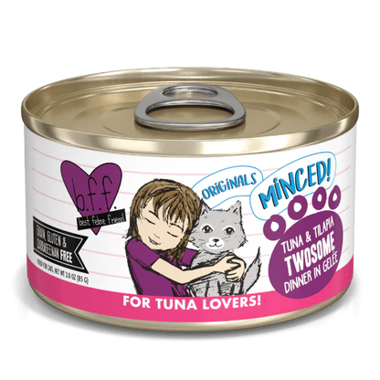Weruva Wet Cat Food BFF Twosome! Tuna & Tilapia Dinner in Gelee