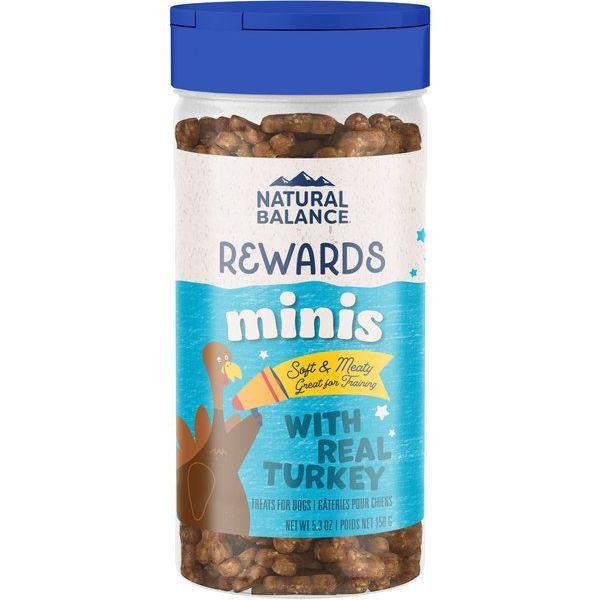 Natural Balance Rewards Minis with Real Turkey Dog Treats - 150g - Dog Treats - Natural Balance - PetMax Canada