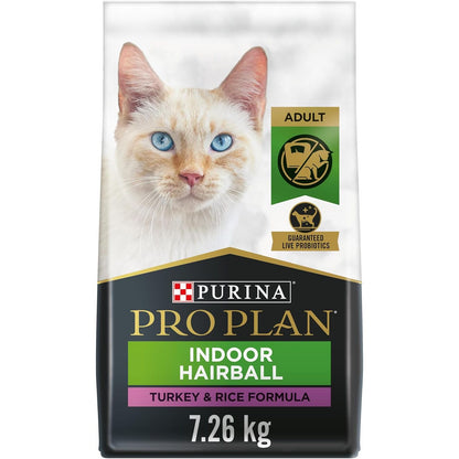 Purina Pro Plan Cat Food Adult Indoor Hairball Turkey