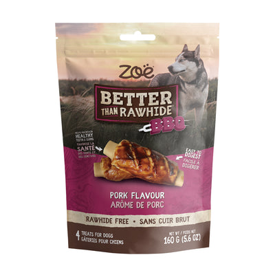 Zoe Better Than Rawhide BBQ Rib Pork Flavour Dog Treats  Dog Treats  | PetMax Canada