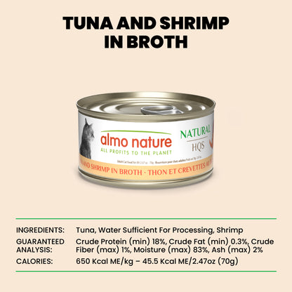Almo Nature Natural Tuna & Shrimp in Broth