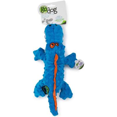 Go Dog! Gator with Chew Guard Technology Durable Plush Squeaker Dog Toy