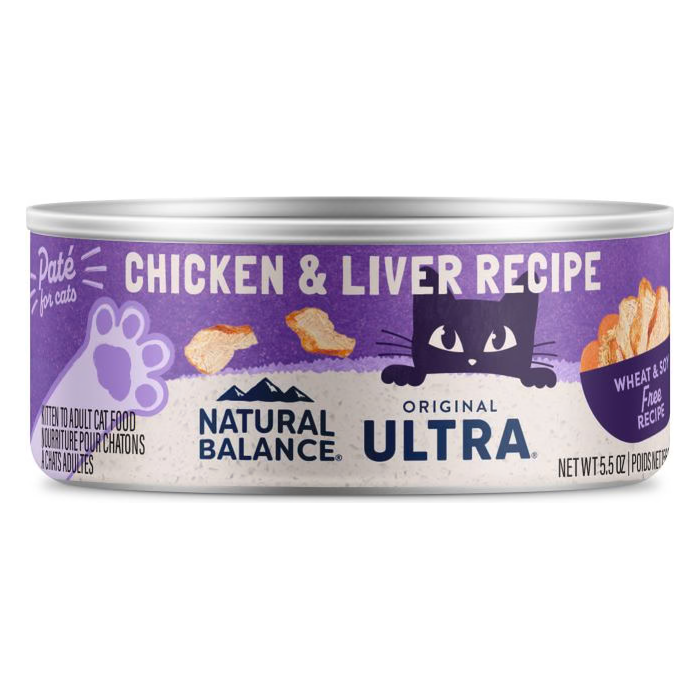 Natural Balance Ultra Premium Chicken & Liver Pate Formula Canned Cat Food
