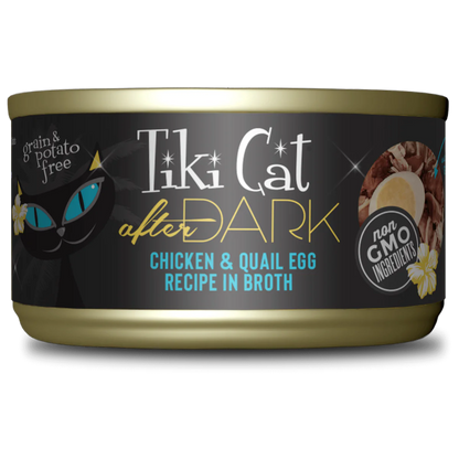Tiki Cat Can After Dark Chicken & Quail Egg in Broth