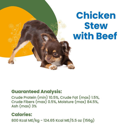 Almo Nature HQS Complete Chicken Stew with Beef Canned Dog Food