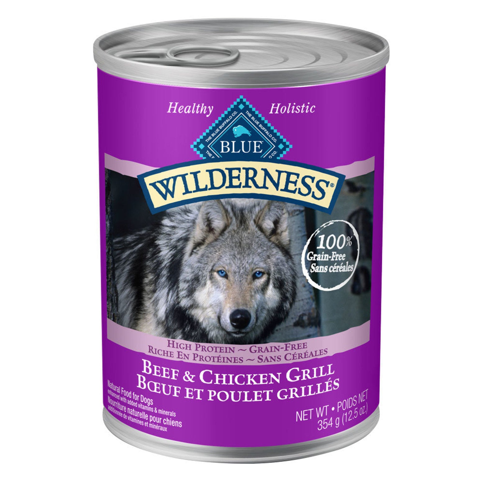 Blue Buffalo Wilderness Beef & Chicken Grill Canned Dog Food  Canned Dog Food  | PetMax Canada