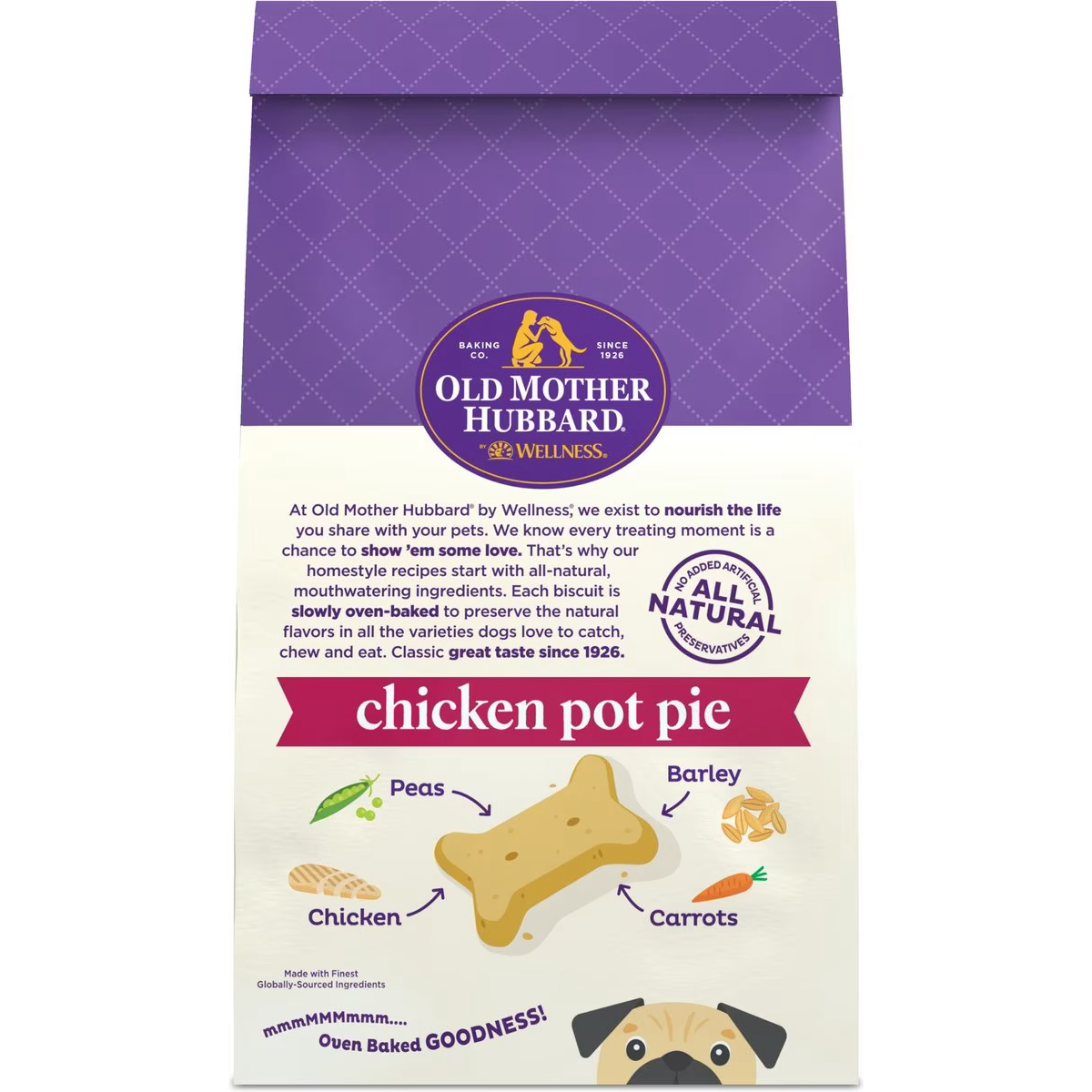 Old Mother Hubbard Classic Chicken Pot Pie Natural Mini Oven-Baked Biscuits Dog Treats  Dog Treats  | PetMax Canada