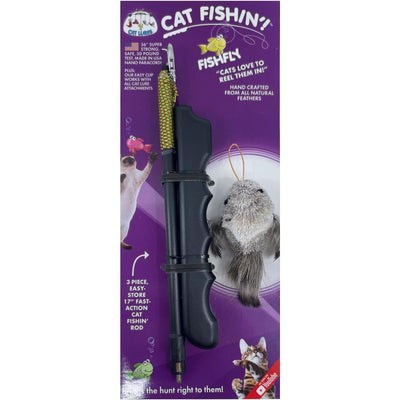 Cat Lures Cat Fishin Collapsible Wand with Fishfly