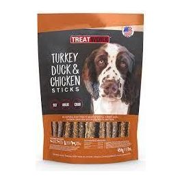 Treatworx Turkey, Duck, & Chicken Sticks - 454 g - Dog Treats - TreatWorx - PetMax Canada