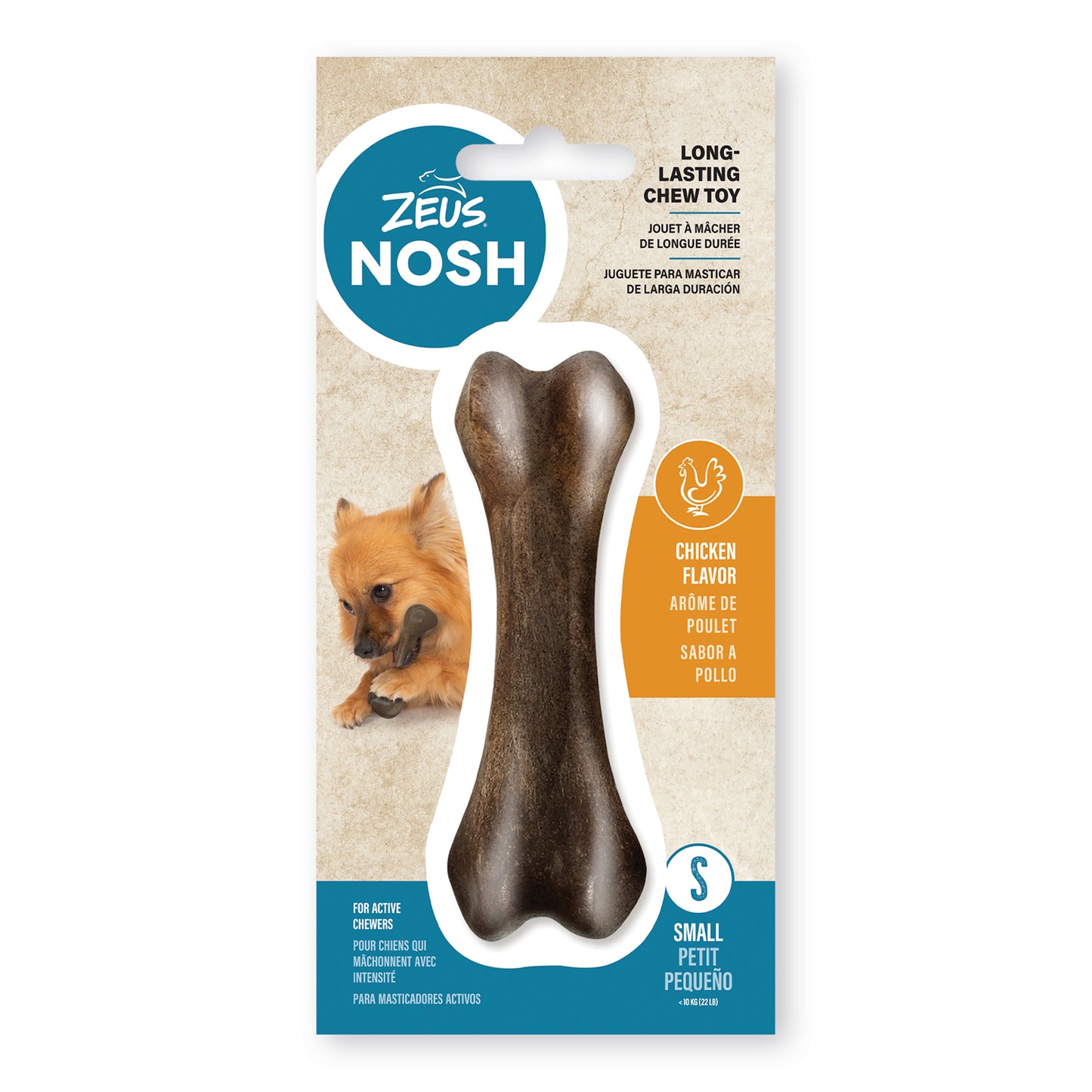 Nosh Strong Chew Bone Beef & Cheese  Nylon  | PetMax Canada
