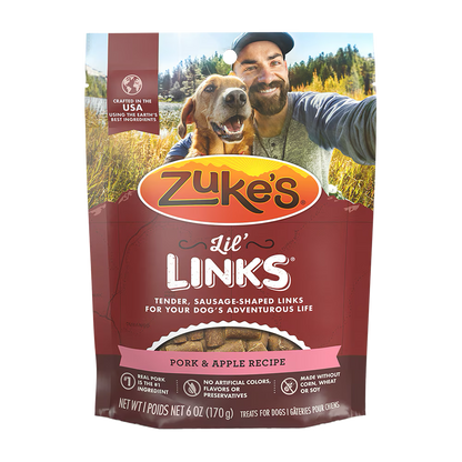 Zuke’s Lil’ Links Pork & Apple Recipe Dog Treats