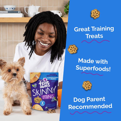 Fruitables Skinny Minis Dog Treats Pumpkin & Berry