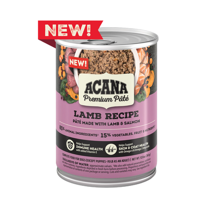 Acana Premium Pate Lamb Wet Dog Food Recipe