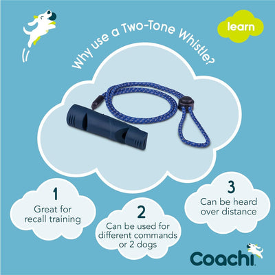 Coachi Two-Tone Whistle - Navy - Training Products - COACHI - PetMax Canada