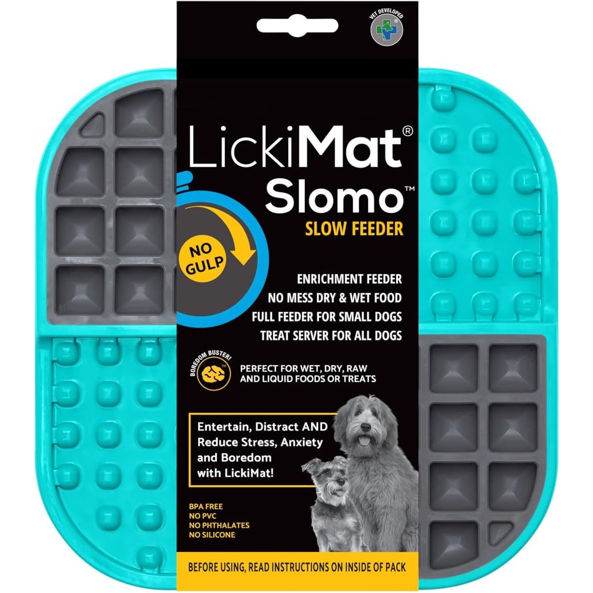 Lickimat Slomo Dog Slow Feeding Lick Mat