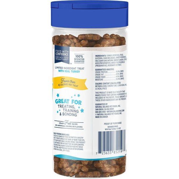 Natural Balance Rewards Minis with Real Turkey Dog Treats - 150g - Dog Treats - Natural Balance - PetMax Canada