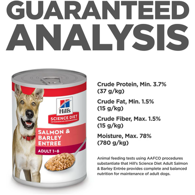 Hill's Science Diet Canine Canned Adult Salmon & Barley