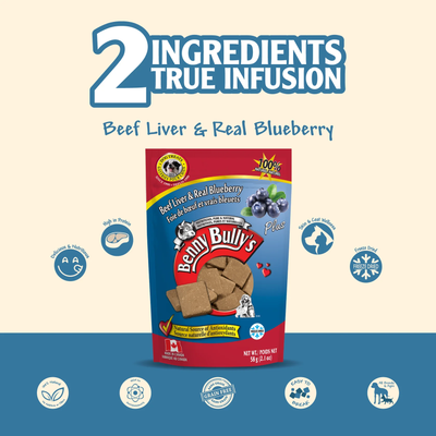 Benny Bullys Beef Liver Plus Real Blueberry