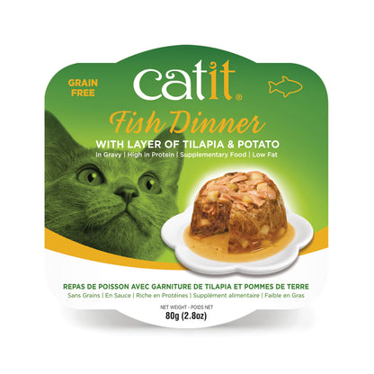 CatIt Wet Cat Food Fish Dinner With Tilapia & Potato