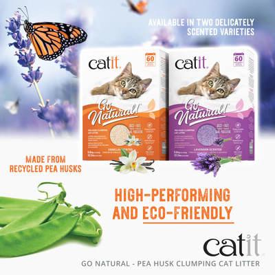 Catit Go Natural Pea Husk Litter Lavender Scented
