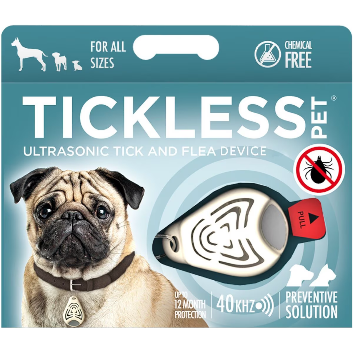 Tickless Classic Pet Natural Ultrasonic Tick & Flea Repeller Cat & Dog Collar Beige Flea & Tick Topical Applications Beige | PetMax Canada