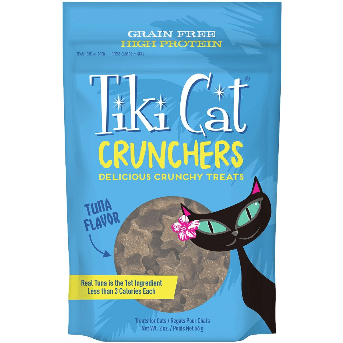 Tiki Cat Treats Crunches Tuna - 57g - Cat Treats - Tiki Cat - PetMax Canada