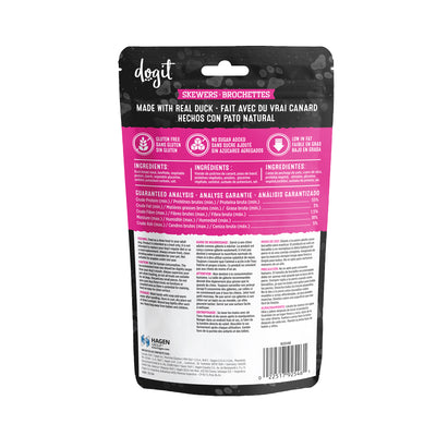 Dogit Snack Bar Dog Treats Duck & Beefhide Skewers