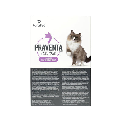 Praventa for Large Cats 4Kg+ - 3 Tubes - Flea & Tick Topical Applications - Praventa - PetMax Canada