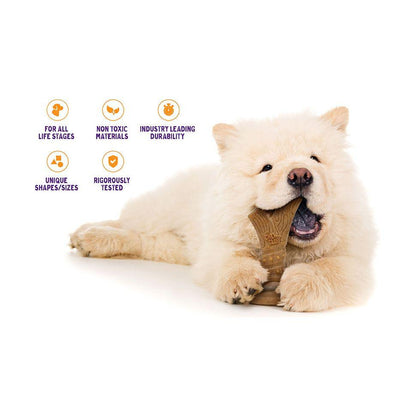 The Chew Club Powerbone Dog Chew Nylon & Bamboo Chew Antler - 5.5" - Nylon - Powerbone - PetMax Canada