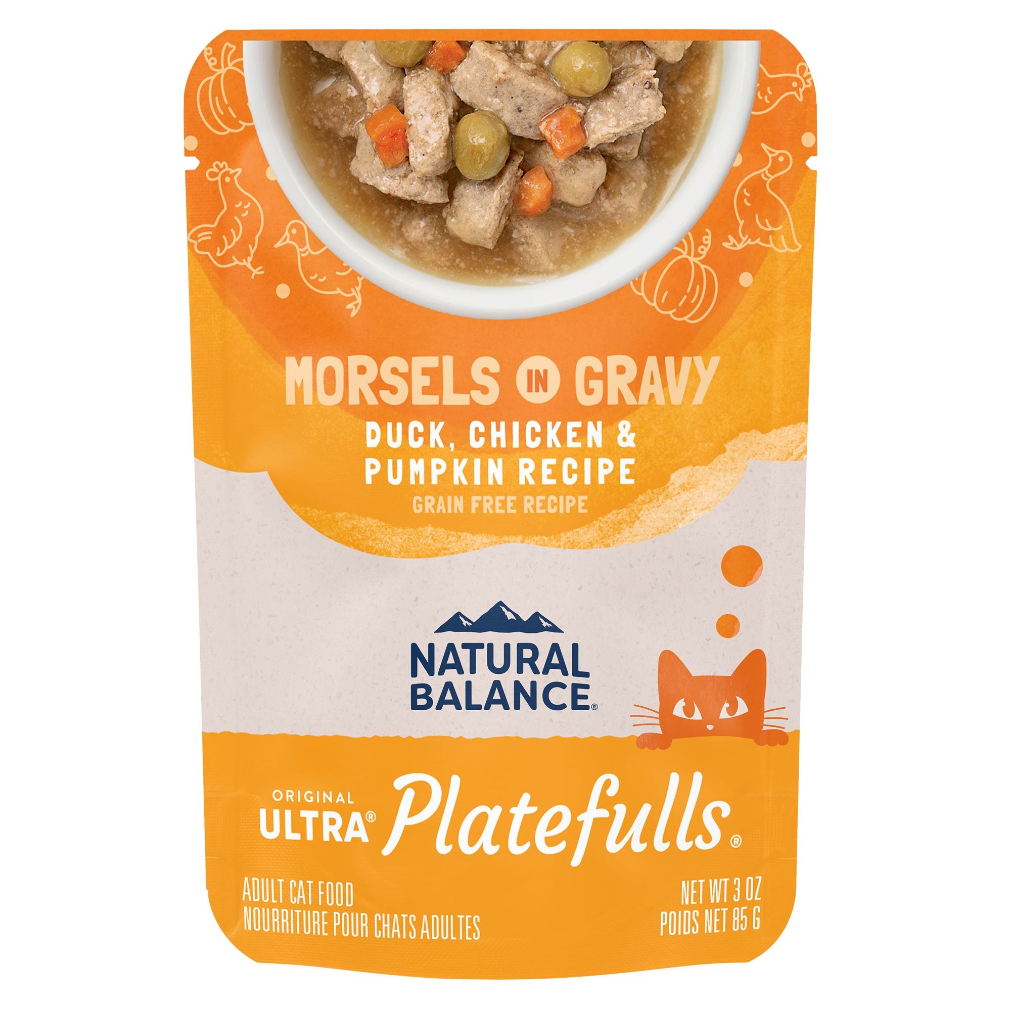 Natural Balance Platefulls Duck, Chicken & Pumpkin Wet Cat Food