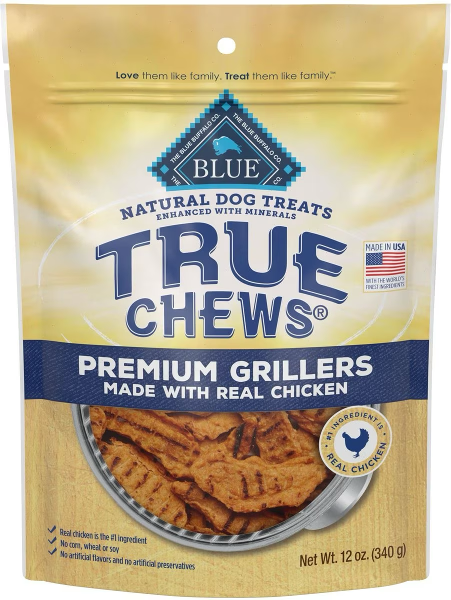 Blue True Chews Dog Treats Grillers Chicken  Dog Treats  | PetMax Canada