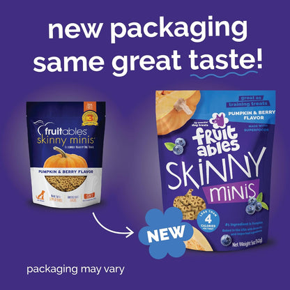 Fruitables Skinny Minis Friandises pour chiens Pompe et baies