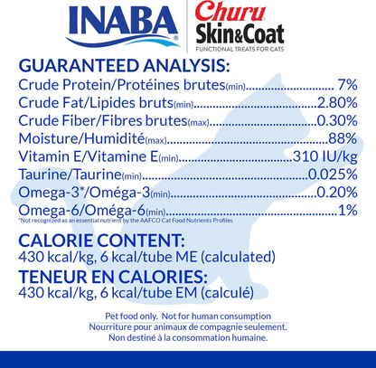 Inaba Churu Skin & Coat Variety Pack Lickable Cat Treats