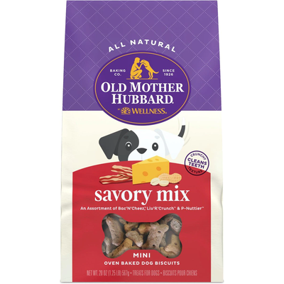 Old Mother Hubbard Classic Savory Mix Natural Mini Oven-Baked Biscuits Dog Treats  Dog Treats  | PetMax Canada