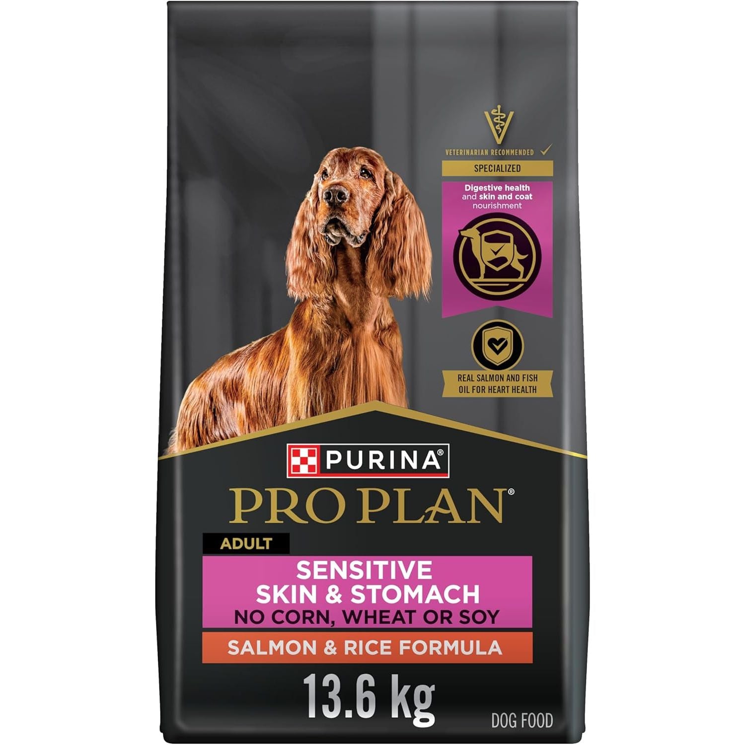 Purina Pro Plan Sensitive Skin and Stomach Dog Food With Probiotics Sa ...
