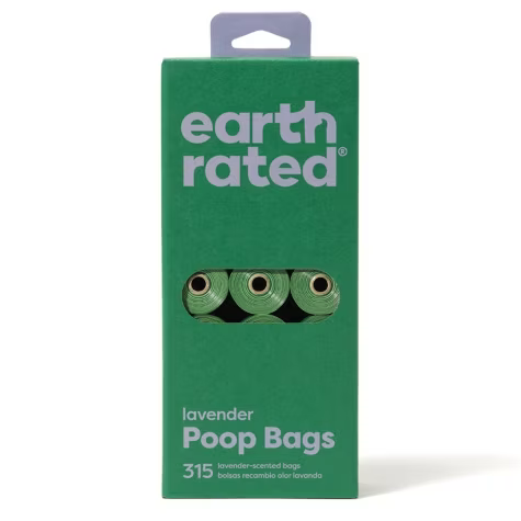 Earth Rated Eco-Friendly Lavender Scented Poop Bags Bulk Pack (315 bags) Waste Management Bulk Pack (315 bags) | PetMax Canada