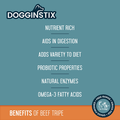 Dogginstix Braided Beef Tripe