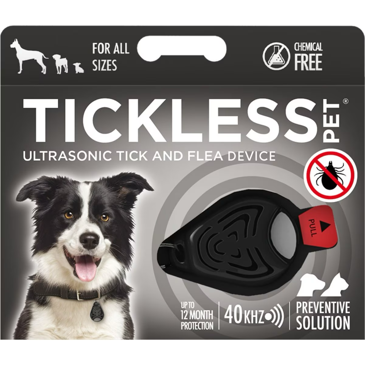 Tickless Classic Pet Natural Ultrasonic Tick & Flea Repeller Cat & Dog Collar Black Flea & Tick Topical Applications Black | PetMax Canada