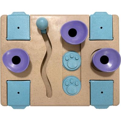 fouFIT Hide n Seek Multi-Play Busy Board Puzzle Treat Dispensing Toy for Dogs