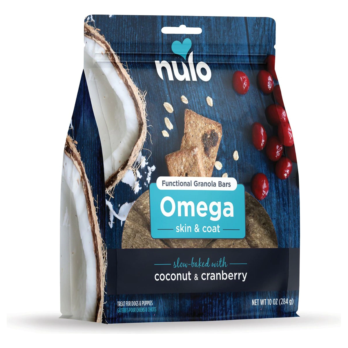 Nulo Functional Granola Omega Skin & Coat Dog Treats  Dog Treats  | PetMax Canada