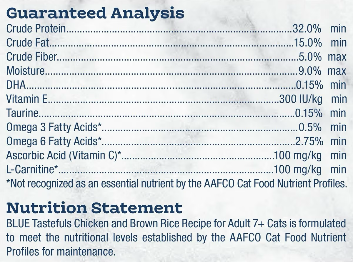 Blue Buffalo Tastefuls Natural Chicken Adult 7+ Dry Cat Food  Cat Food  | PetMax Canada