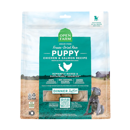 Open Farm Dog Freeze Dried Patties Puppy Chicken & Salmon