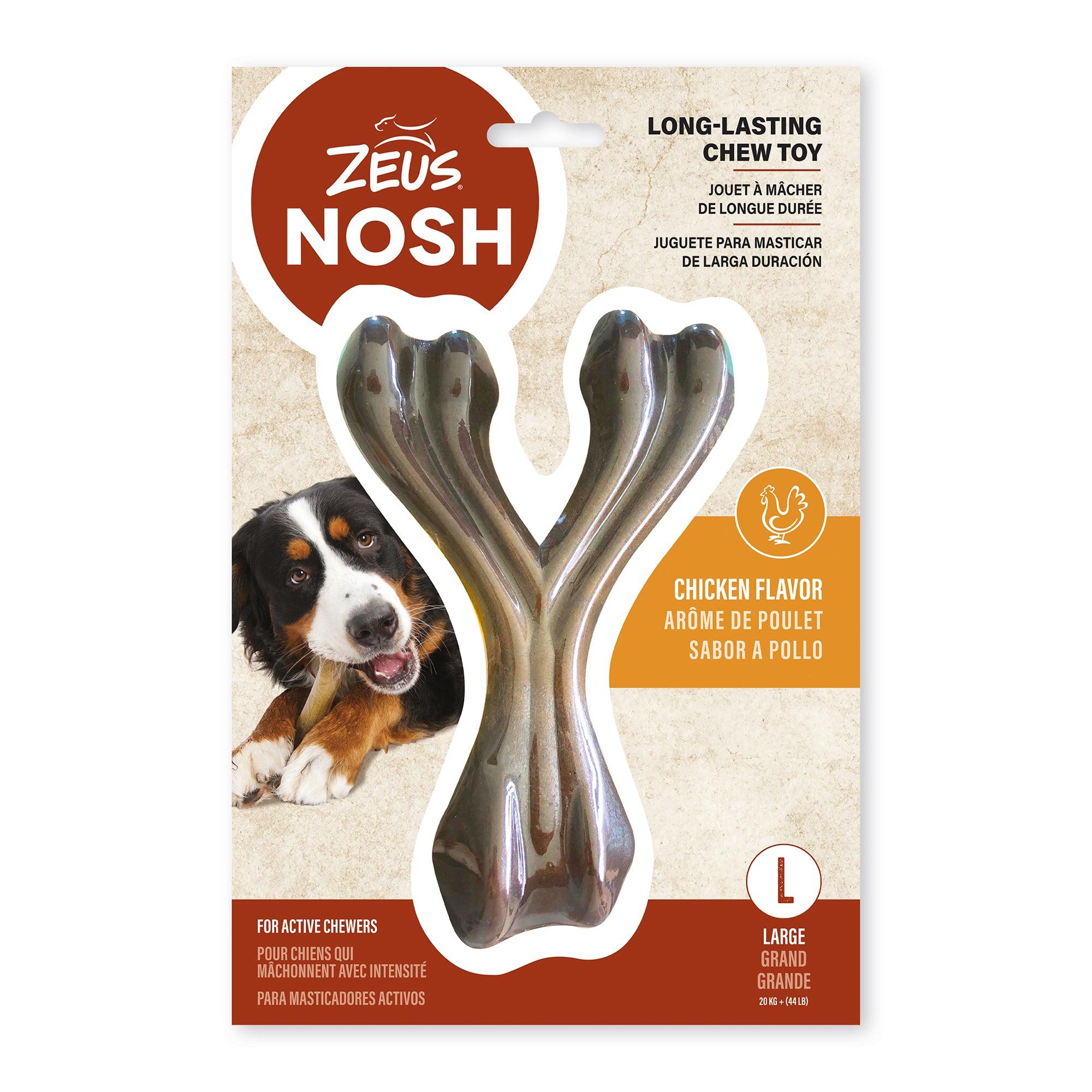 Nosh Strong Wishbone Chew Chicken Flavour - Large - Nylon - Nosh Bones - PetMax Canada